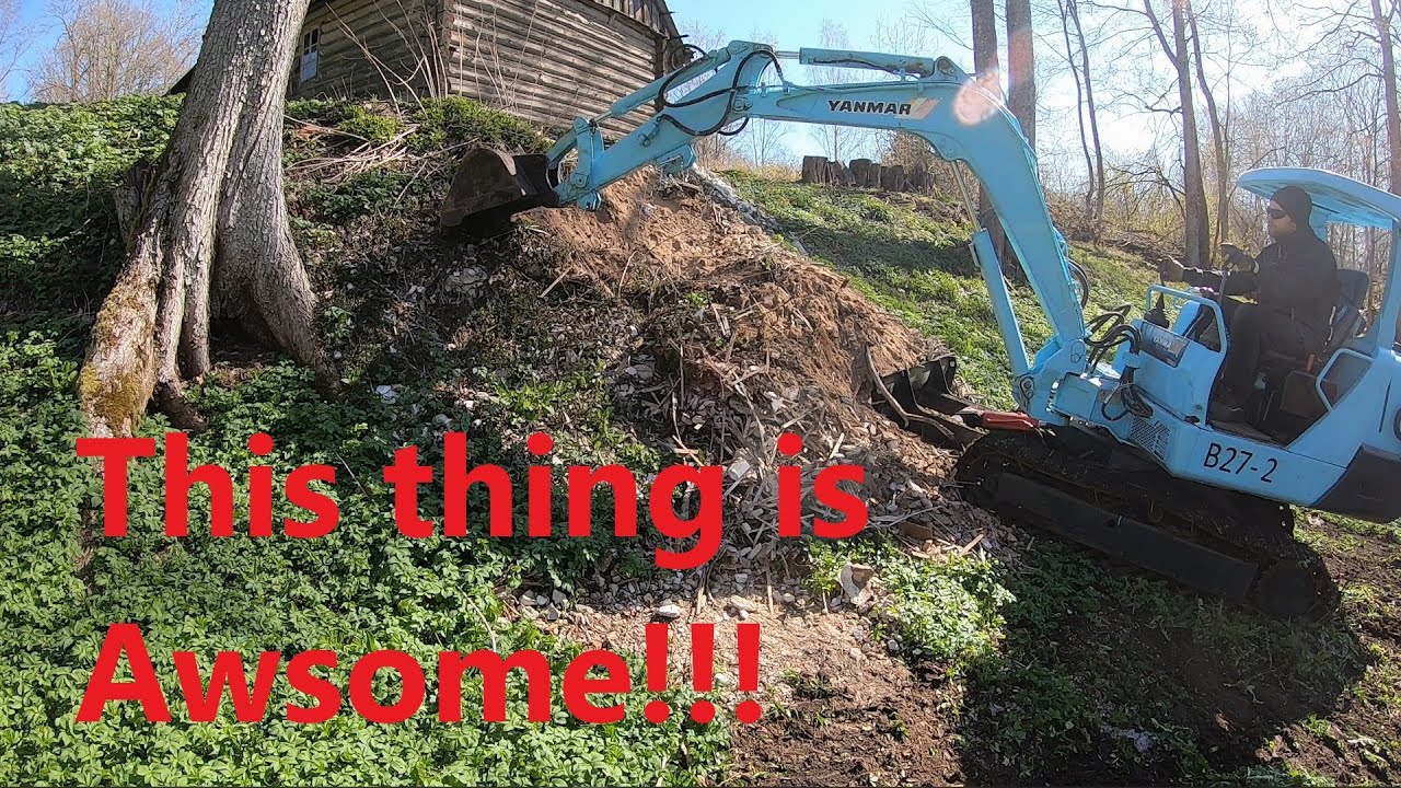 Removing stumps and clearing land