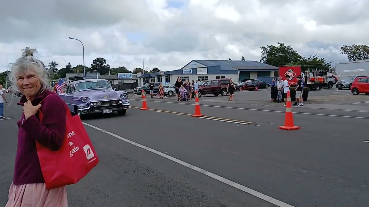Americarna 2026 rolls into the country town of Inglewood, Taranaki, New Zealand  26th February, 2026