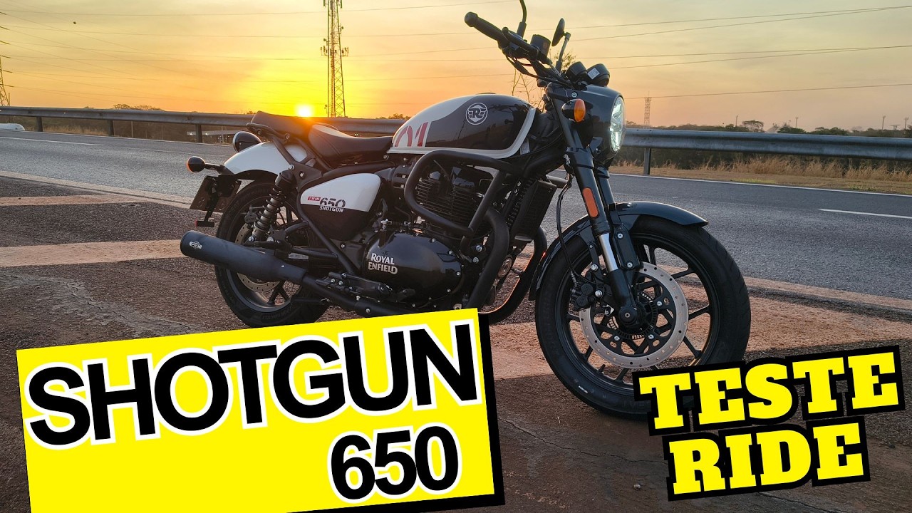 TEST RIDE Royal Enfield Shotgun 650 | Ronco Esportivo e Todos os Detalhes!