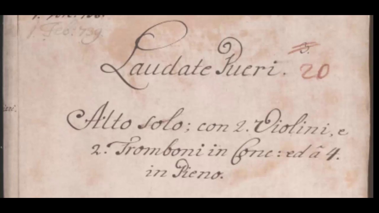 Luca Antonio Predieri - Laudate Pueri (1738)