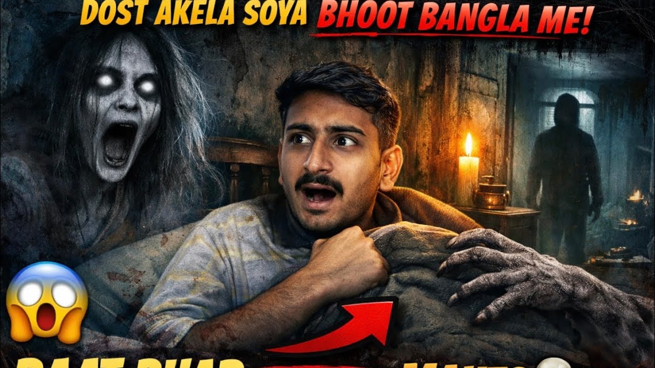 Ek raat… ek bhootiya bangla… aur ek dost akela 😨Subah tak zinda rahega ya nahi?😱Video end tak dekho 