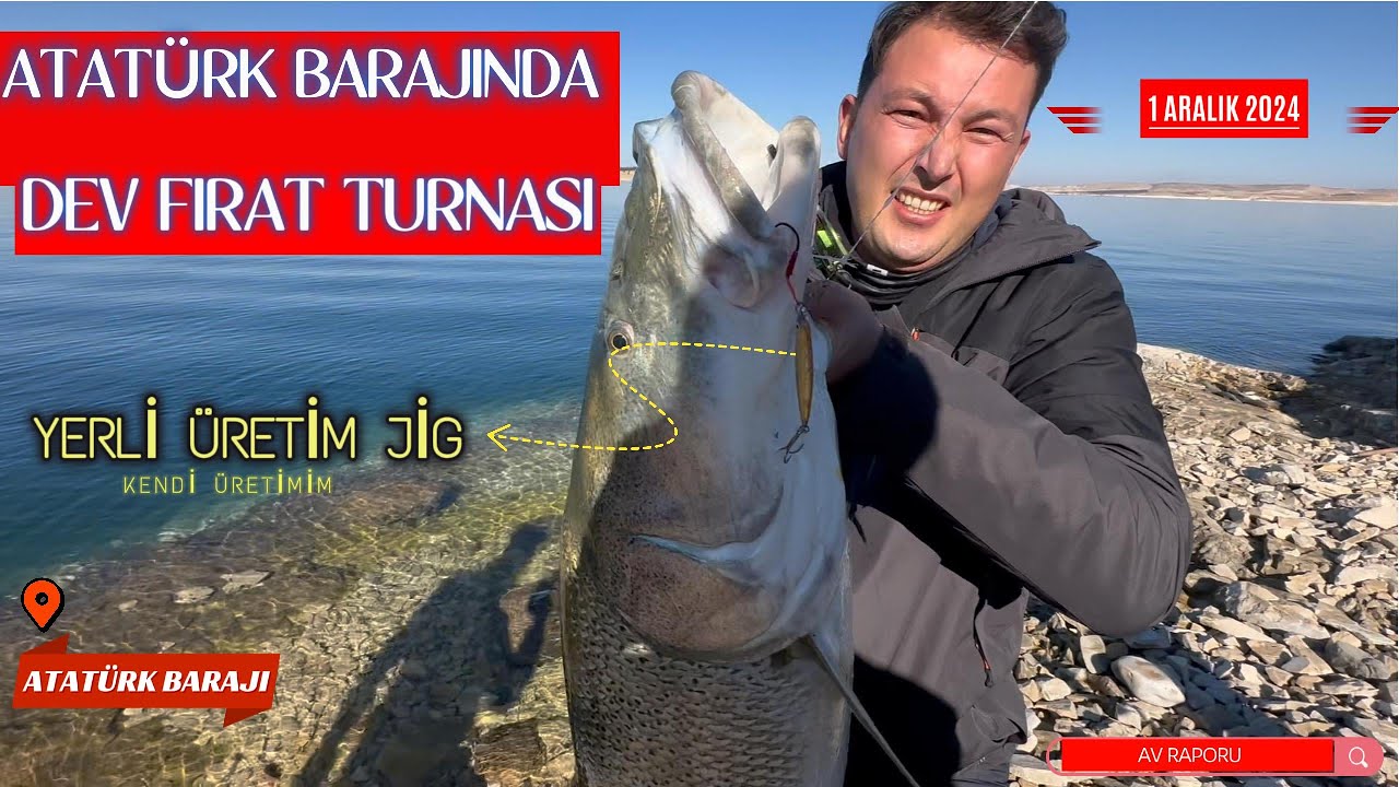 ATATÜRK BARAJINDA DEV FIRAT TURNASI. AKSİYON DOLU GÜZEL BİR AV GÜNÜ #bigfish #spining #fıratturnası