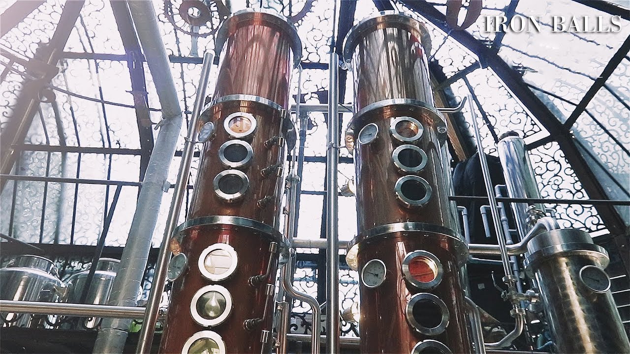 Steampunk Distillery Inside a Bar