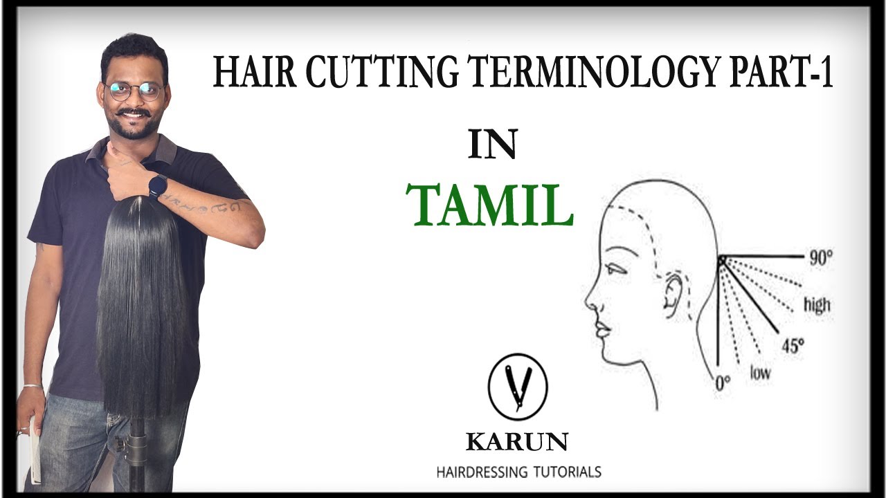 Hair Cutting Terminology Parting & Sections In Tamil Part-1
