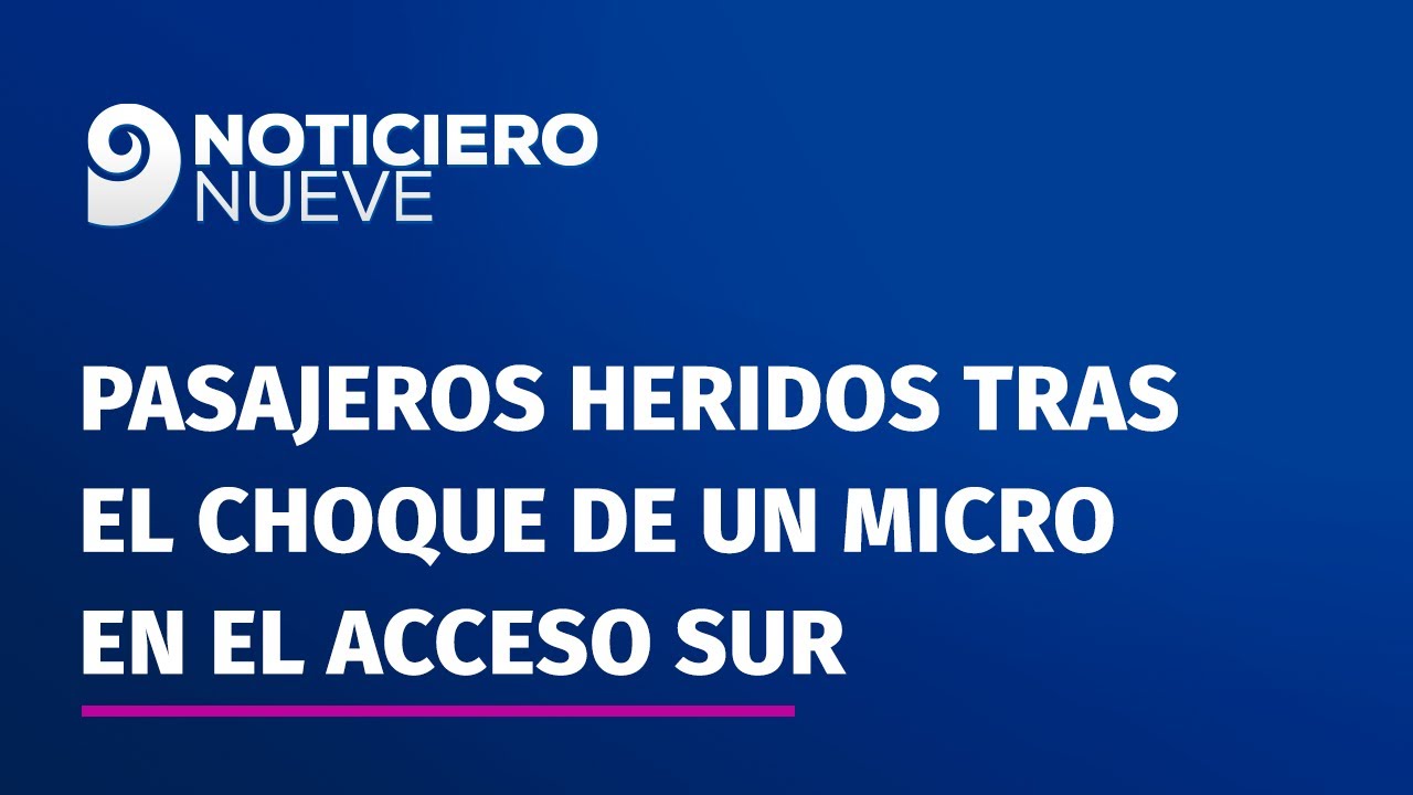 Mendoza: pasajeros heridos tras el choque de un micro en el Acceso Sur