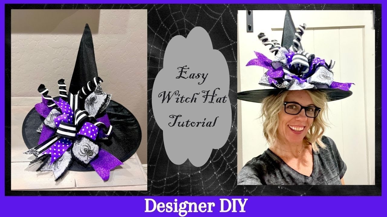 Easy Halloween Decor Tutorial  - Witch Hat