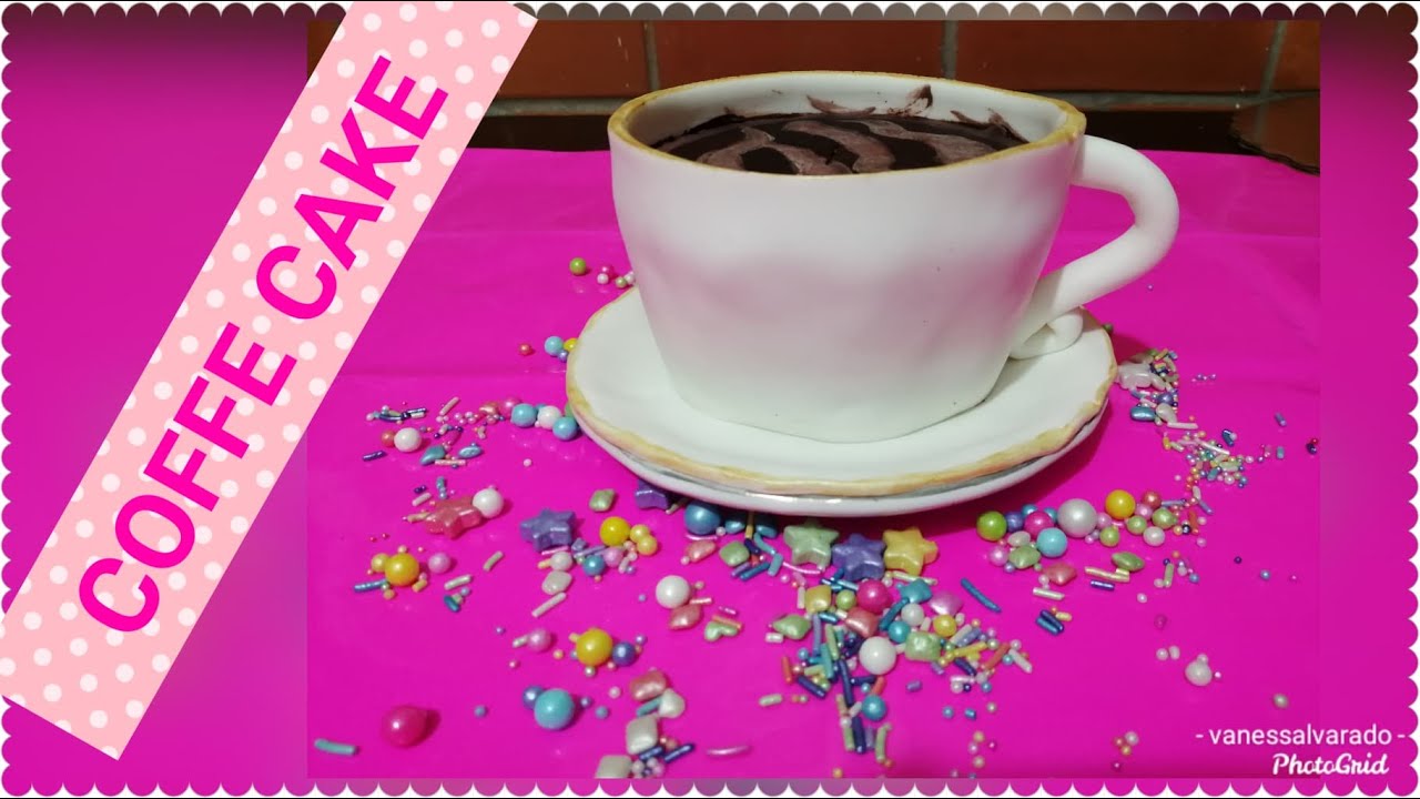 Pastel en forma de taza/coffe cake/taza de café