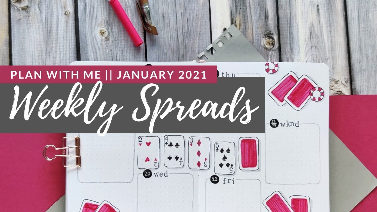 Plan With Me || January 2021 Bullet Journal Weekly Spreads