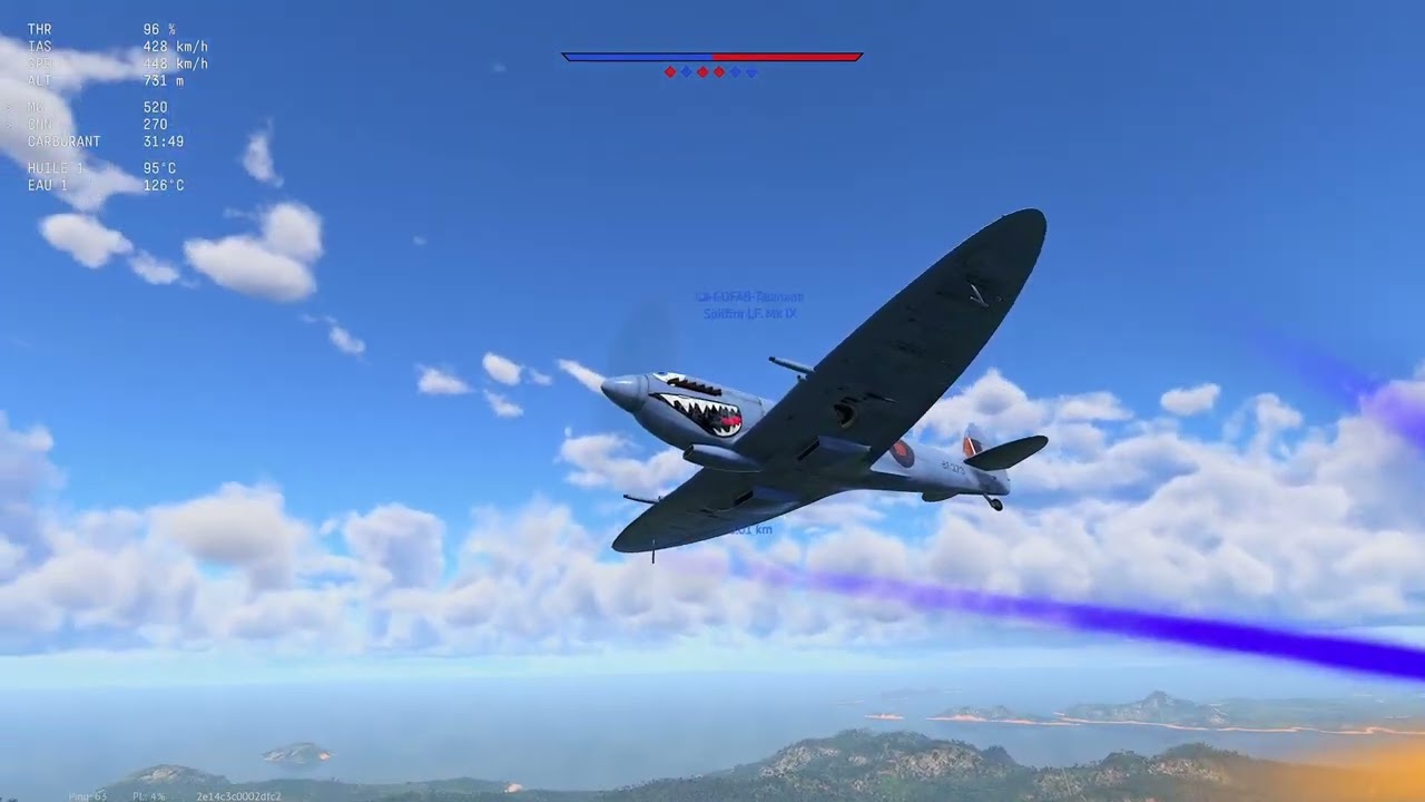 WAR THUNDER Sim Mode SpitFire MkVc   LF Mk IX 🛩️
