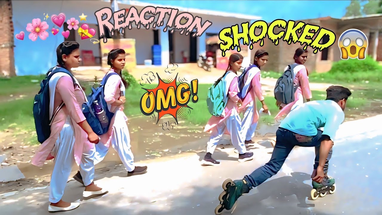 Girls Reaction 🥰 on skate shoes|| skating public place || Ravi skater