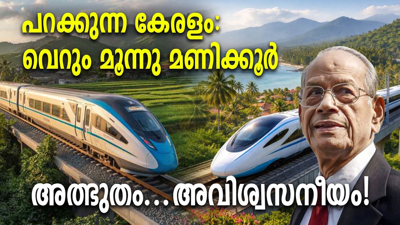 പറക്കുന്ന കേരളം: വെറും മൂന്നു മണിക്കൂർ    അത്ഭുതം...അവിശ്വസനീയം! | High-Speed Rail | E Sreedharan |
