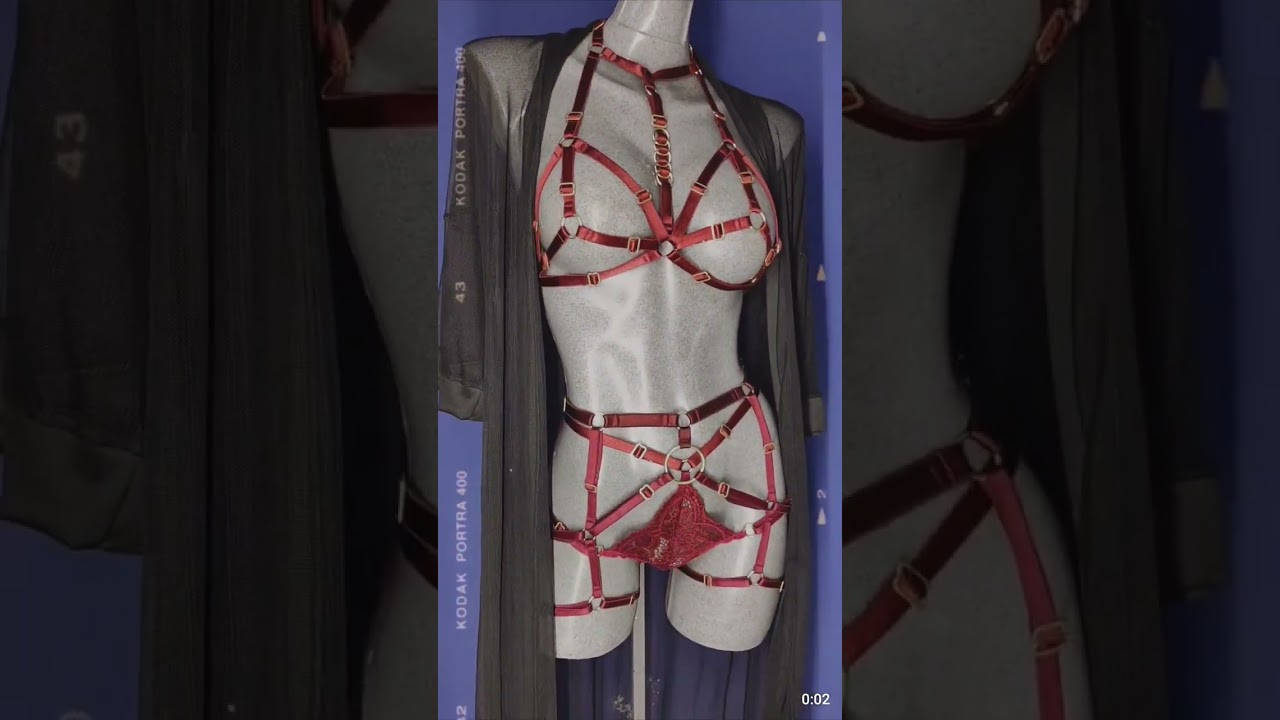 #lingerie #curvylingerie #harness #sxy #hechoenm&eacute;xico #viral #encajes #chokers #bdsm #bondage