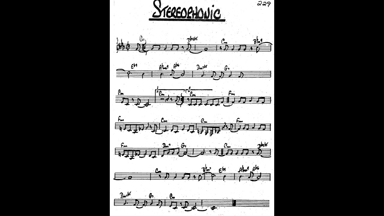 BACKING TRACK - STEREOPHONIC (Count Basie) C minor 210 BPM SWING