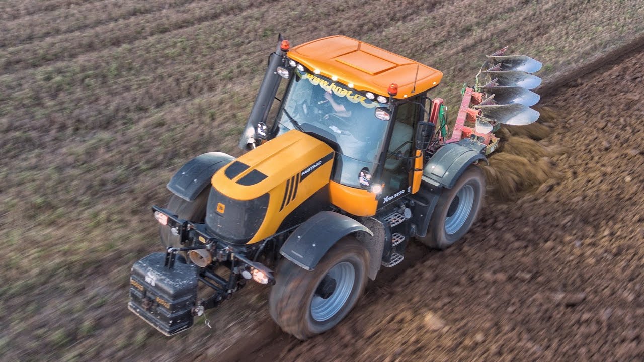 Těžká Orba v Kopci! JCB Fastrac Xtra 3230 + Kverneland v Akci