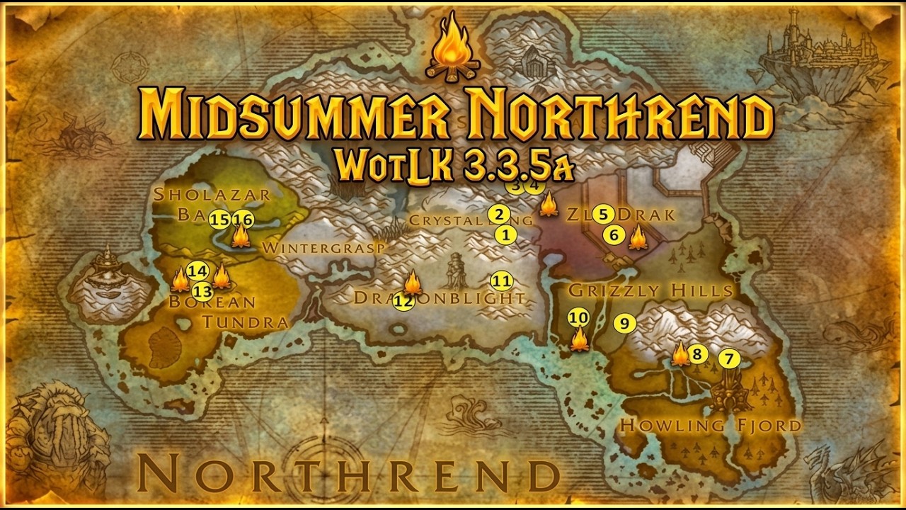 Midsummer Burning Blossom farm Northrend (Timestamps in Description)
