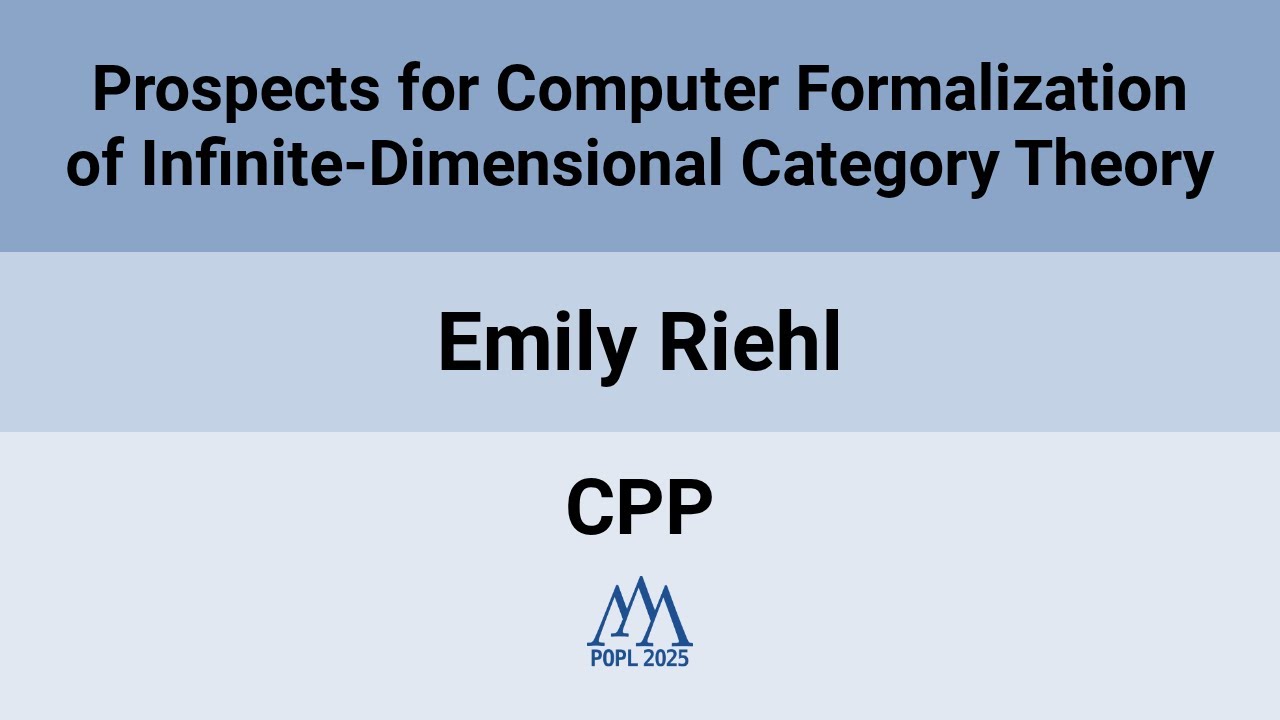 [CPP'25] Prospects for Computer Formalization of Infinite-Dimensional Category Theory