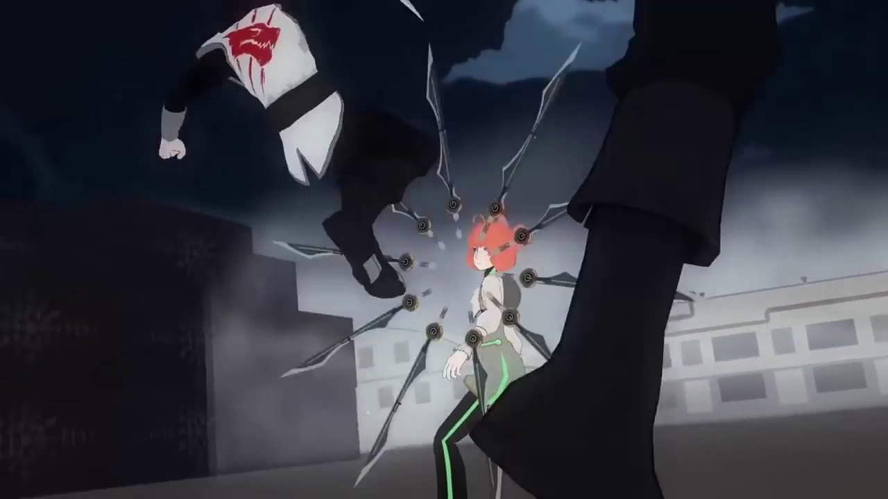 RWBY - First Appearance of Penny's Weapon (Fight with White Fang)