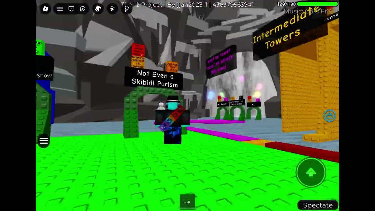 i have never ever showcased this silly joke fangame i created on Tower Creator