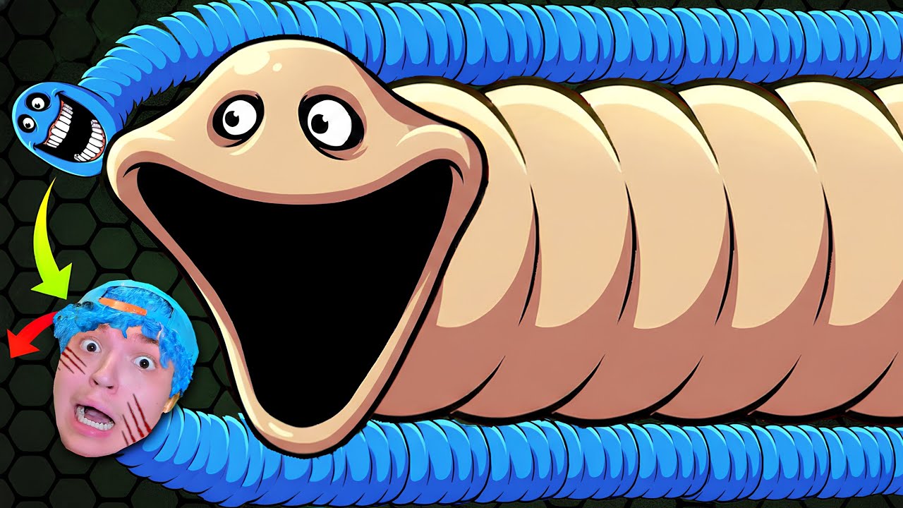 VIREI A MINHOCA FAMINTA GIGANTE PRA ENFRENTAR A HUNGRY SNAKE!! (QUEM VENCEU?)