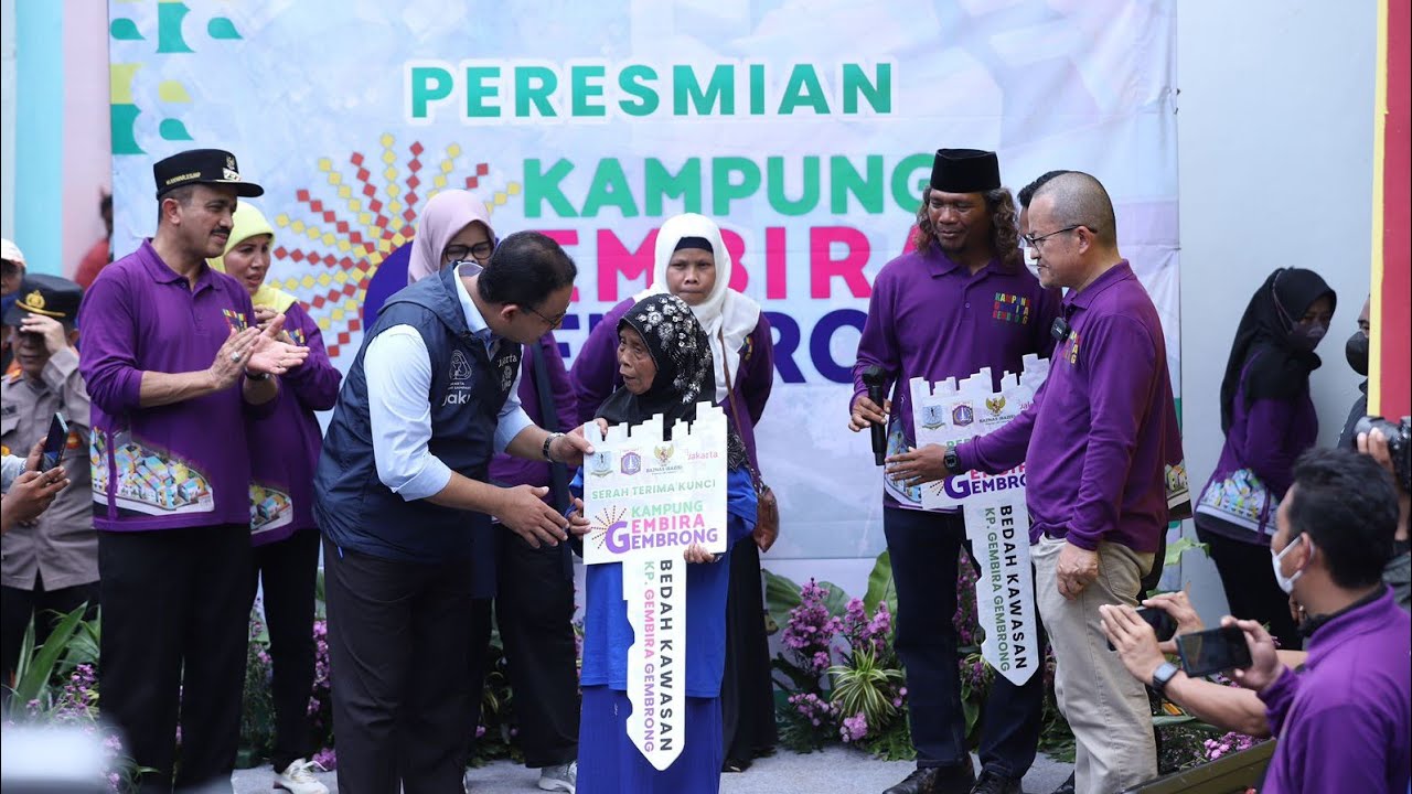 Gubernur DKI Resmikan Kampung Gembira Gembrong