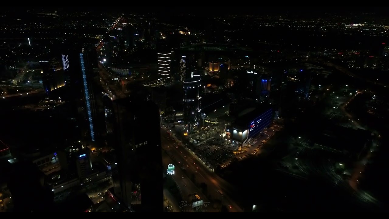 Aerial view of &Ccedil;ukurambar, ANKARA. Armada shopping center.4K UHD AERIAL VIDEO.