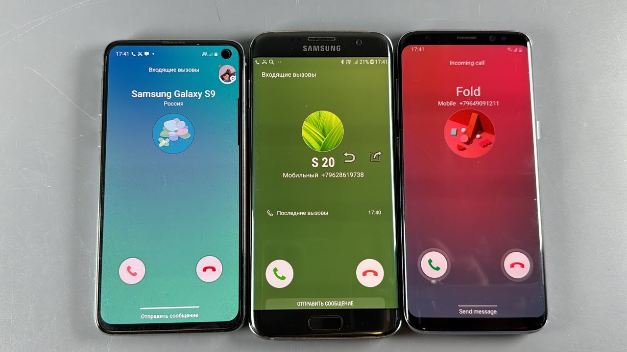 Samsung S7/ S8/ S9 incoming Call 