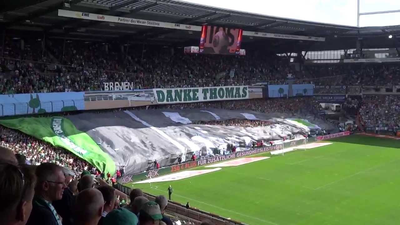 SV Werder Bremen - Danke Thomas Schaaf - Auf geht's Robin Dutt - Fan Choreo 130817 - HD