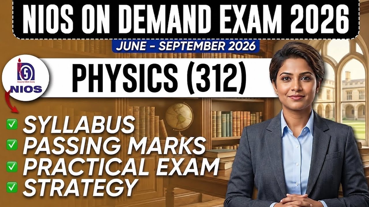 NIOS Physics Class 12 Syllabus On Demand Exam | NIOS Physics On Demand Syllabus #nios