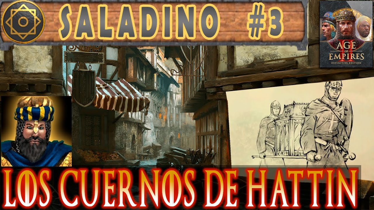 ⚔️ Saladino 🛡 Escenario 3: Los Cuernos de Hattin | Age of Empires 2 [Definitive Edition]