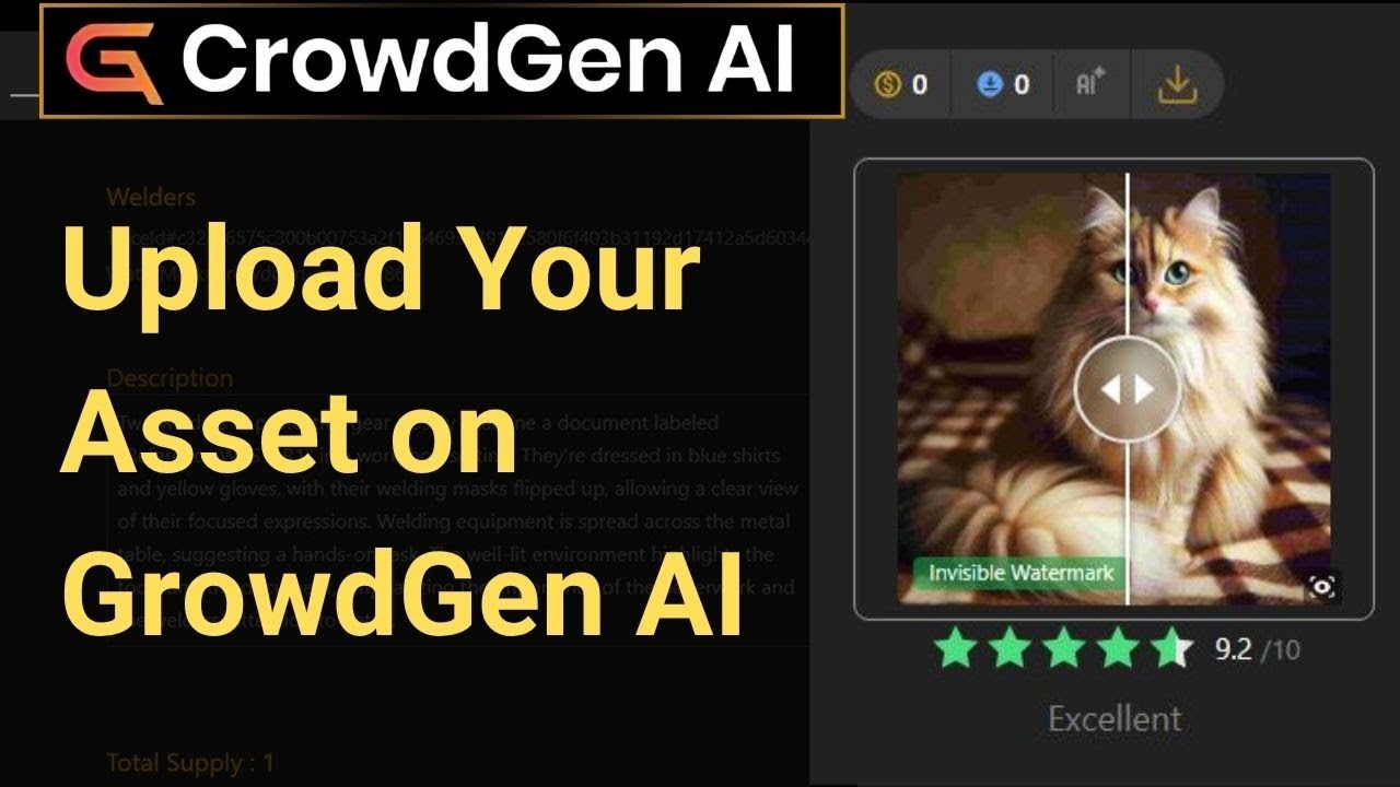 How to Upload and Protect Your Digital Assets on CrowdGen AI