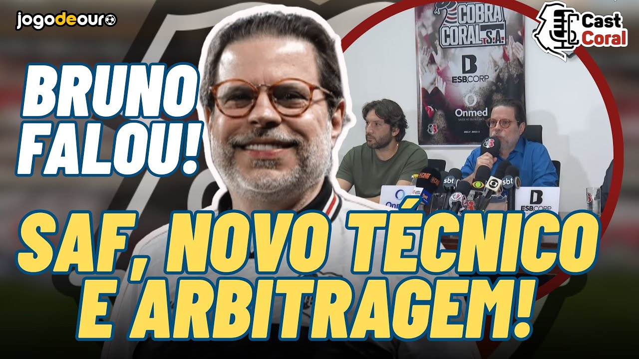 🚨EXCLUSIVO! VEJA O QUE DISSE O PRESIDENTE: SAF, NOVO TÉCNICO E ARBITRAGEM DA FPF. #castcoral 