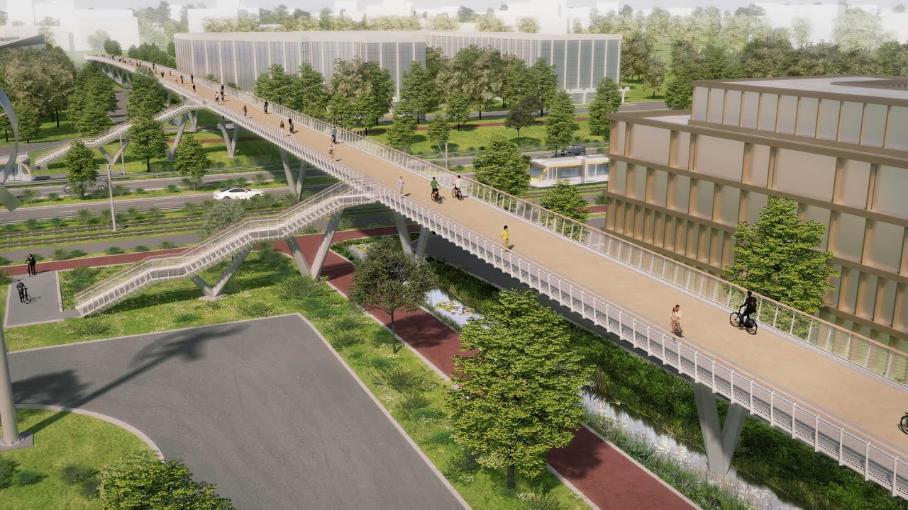 Fietsbrug A201K Brussel De Werkvennootschap - ZJA