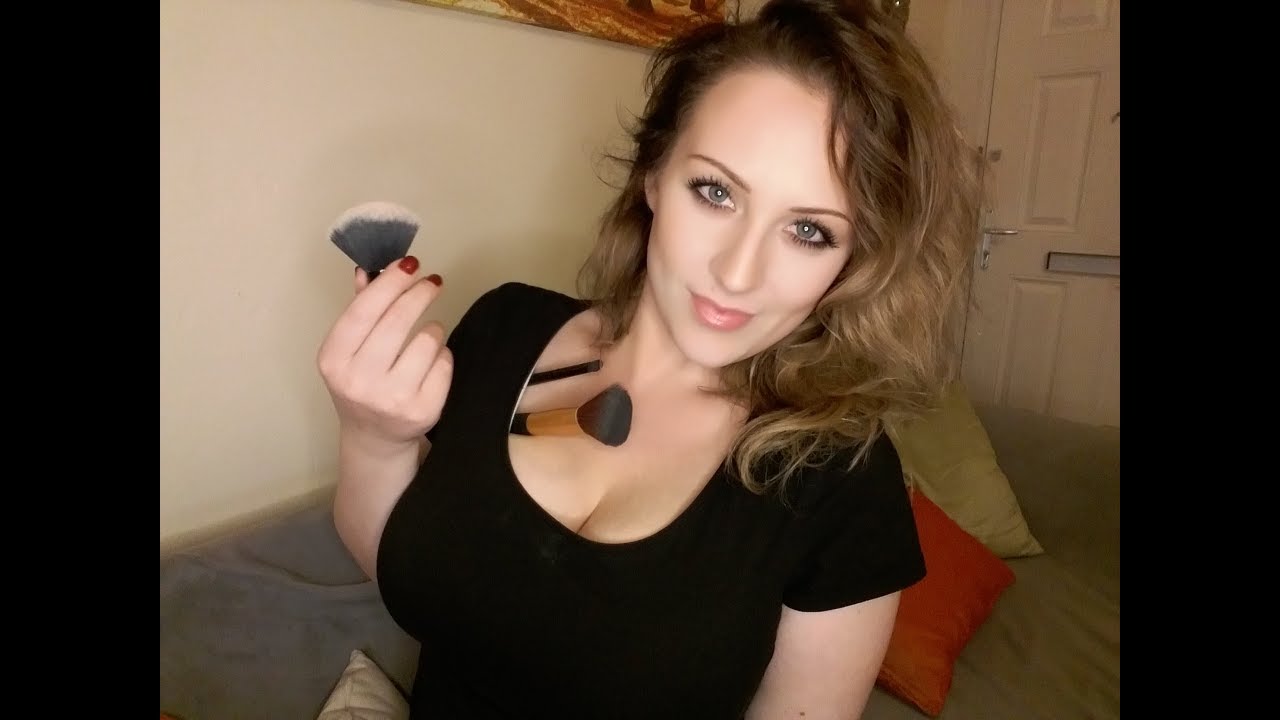 Girlfriend brushes your face and pampers you with love ASMR