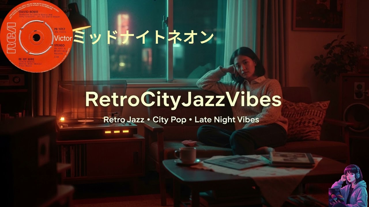 Midnight Vinyl in Tokyo 🌙✨ |  Retro Jazz & City Pop Nights. #RetroJazz #citypop #LateNightVibes