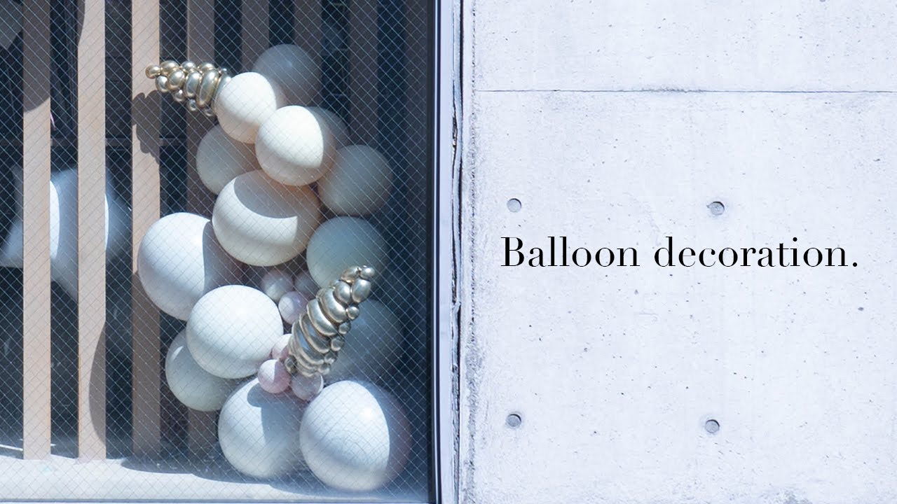 店舗ディスプレイをバルーンデコレート（ Balloon decoration for store display ）