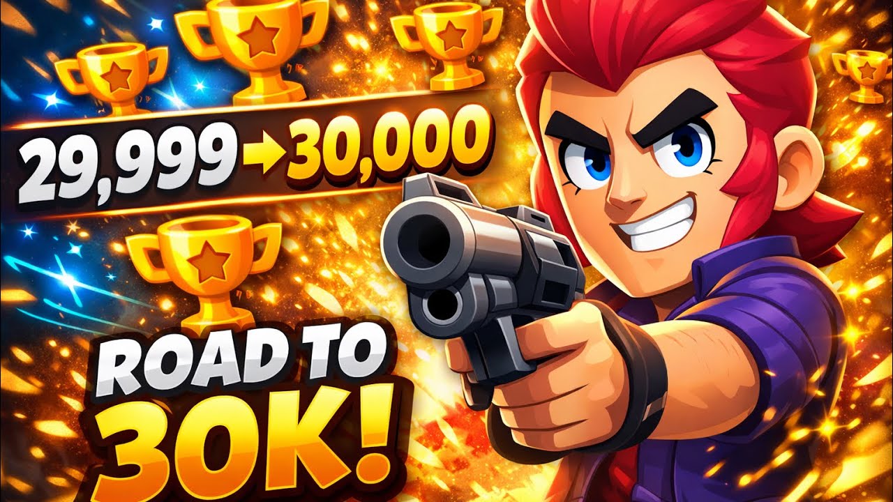 Reaching 30,000 Trophies in Brawl Stars (Final Match)