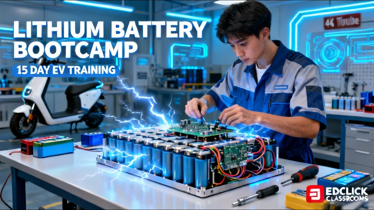 15 Days Lithium Battery Bootcamp 🔋 | EV Battery Training Kerala | Edclick Classrooms
