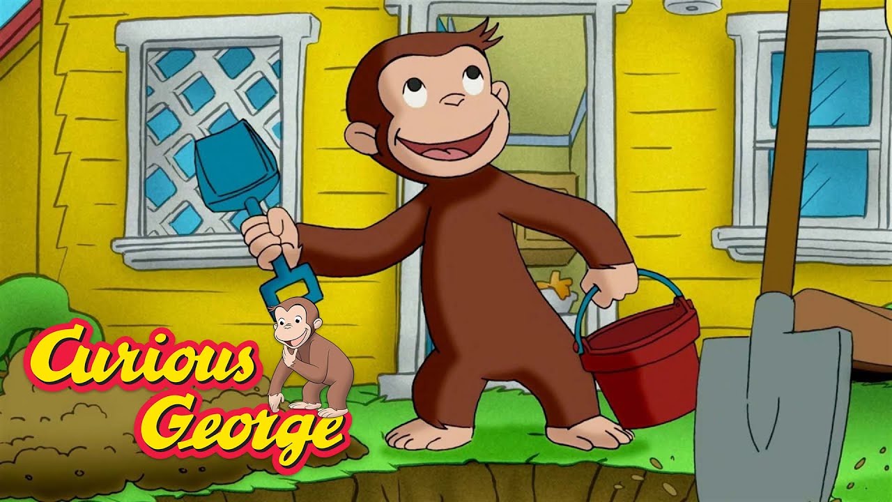 Digging a deep, deep hole! 🐵 Curious George 🐵 Kids Cartoon 🐵 Kids Movies 🐵 Videos for Kids