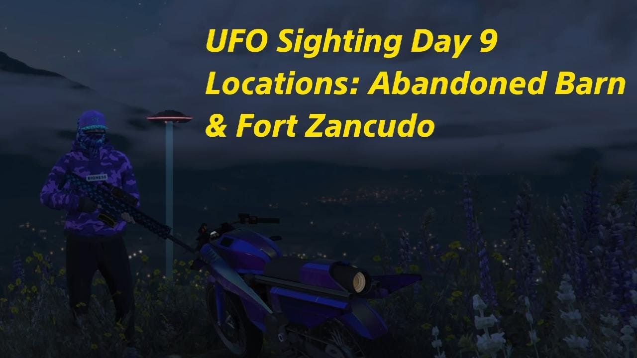 *NEW* UFO Sighting Day 9 and *SECRET* Stealth UFO Location in GTA Online Halloween Update