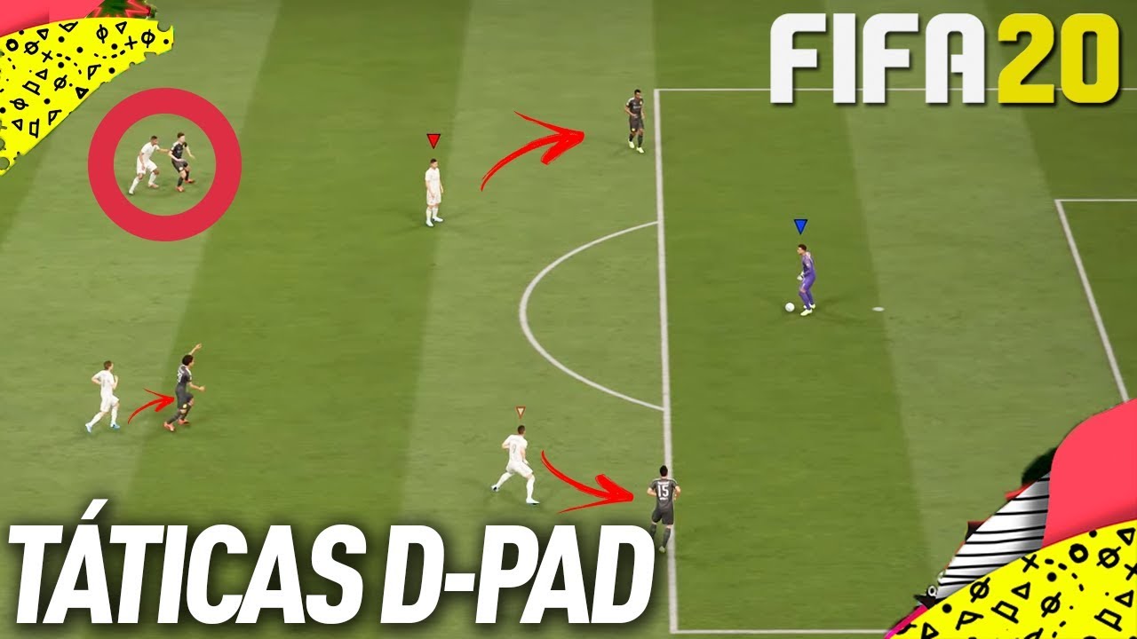 FIFA 20 - COMO FUNCIONAM AS T&Aacute;TICAS DO D-PAD ?  | TUTORIAL FIFA 20