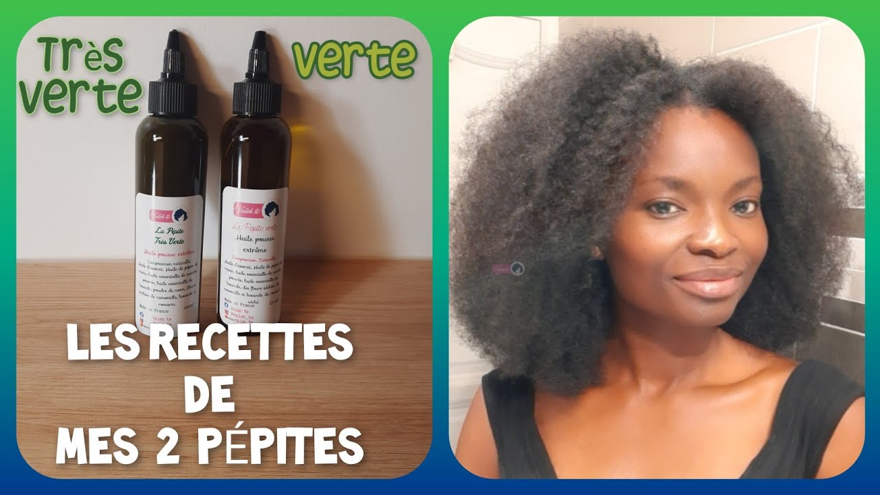 🇨🇮71• Cheveux en bonne santé - MES 2 PÉPITES VERTE ET TRÈS VERTE 💚 RECETTES HYPER FACILES - Valèh Té