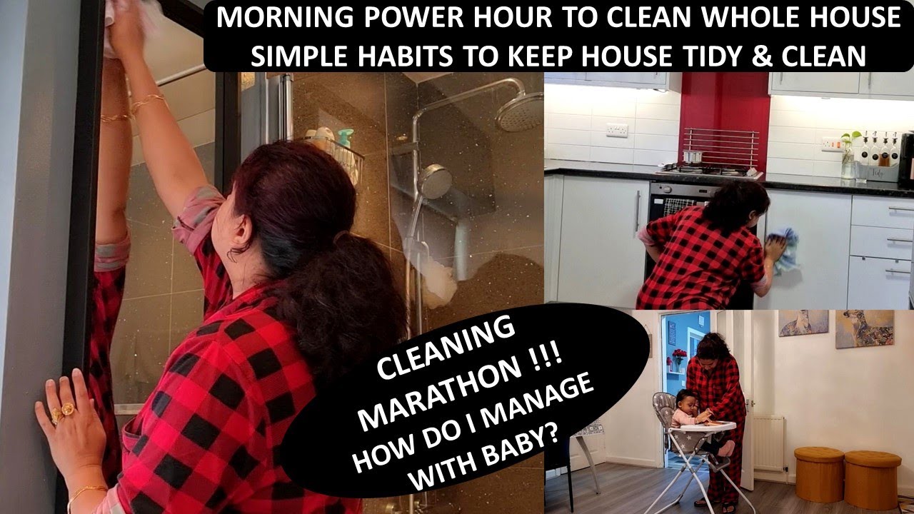 Everyday Morning Cleaning Routine | Habits To Keep House Clean | Morning Power Hour Of Cleaning