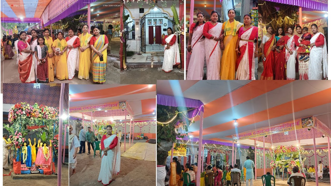 অষ্টপ্রহরের জন্য বাড়ি গিয়ে গেলাম জল ভরতে,রাতে হলো সৎসঙ্গ অনুষ্ঠান 😊।।