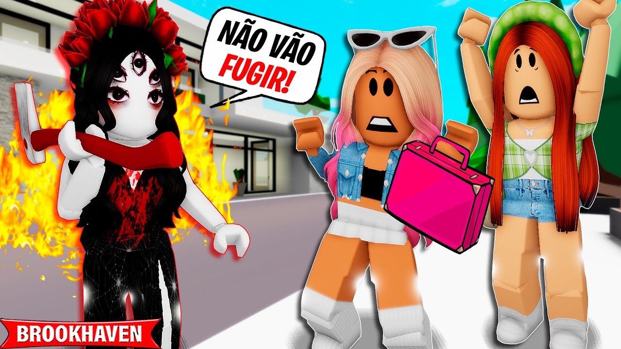 AS MENINAS PASSARAM a NOITE na MANSÃO ASSOMBRADA | Historinhas Brookhaven Roblox Bibi e Lud