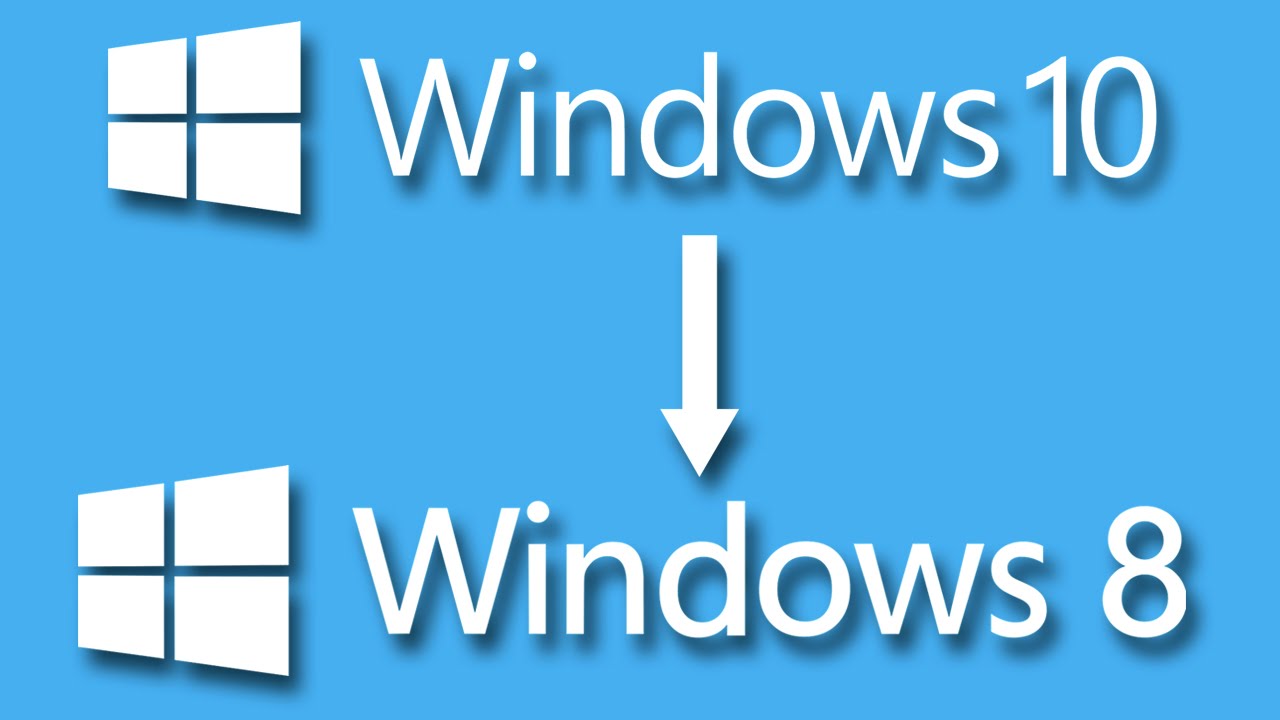 Downgrade Windows 10 do Windows 8