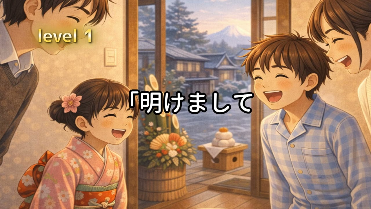 JLPT N5 Listening Practice｜New Year in Japan (Easy Japanese & Culture)