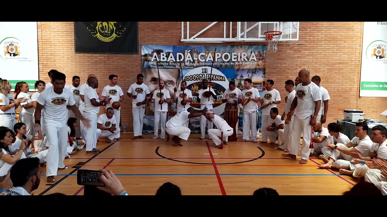 Roda Jogo Benguela Mestrando/Profesores  Madrid Abada Capoeira 💪💪🙏#abadacapoeira