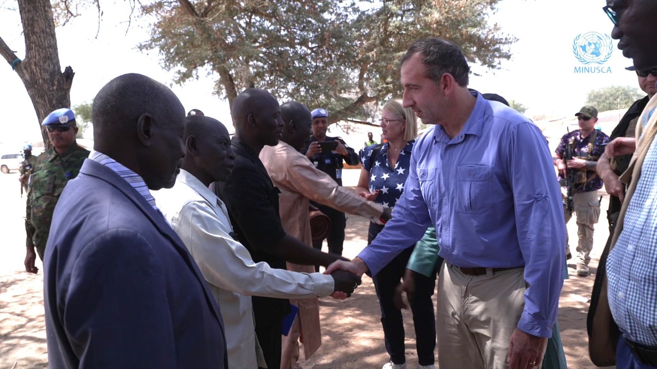 L’ambassadeur Jeff Bartos en mission d’évaluation des actions de la MINUSCA en RCA
