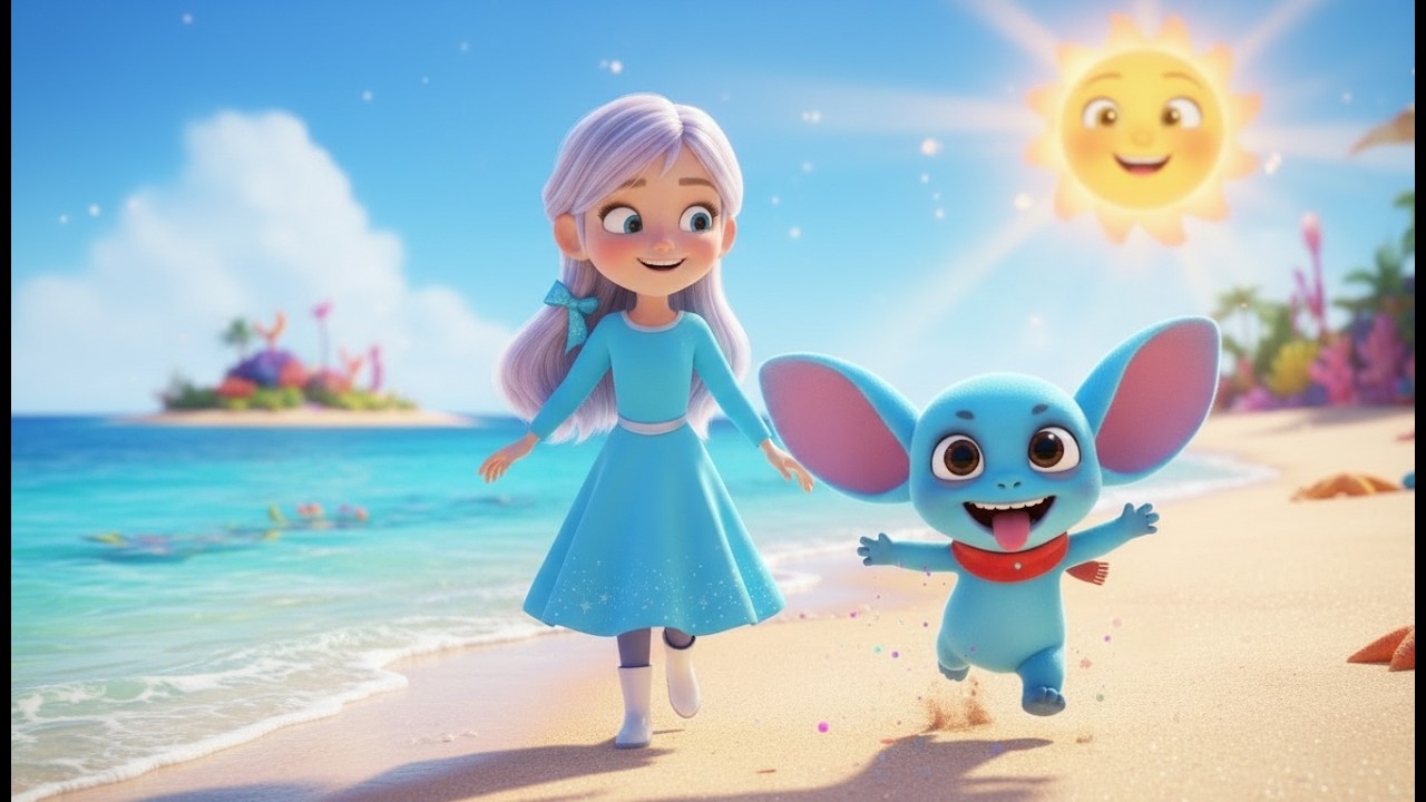 Vamos BRINCAR Na Praia com Luna e Blu