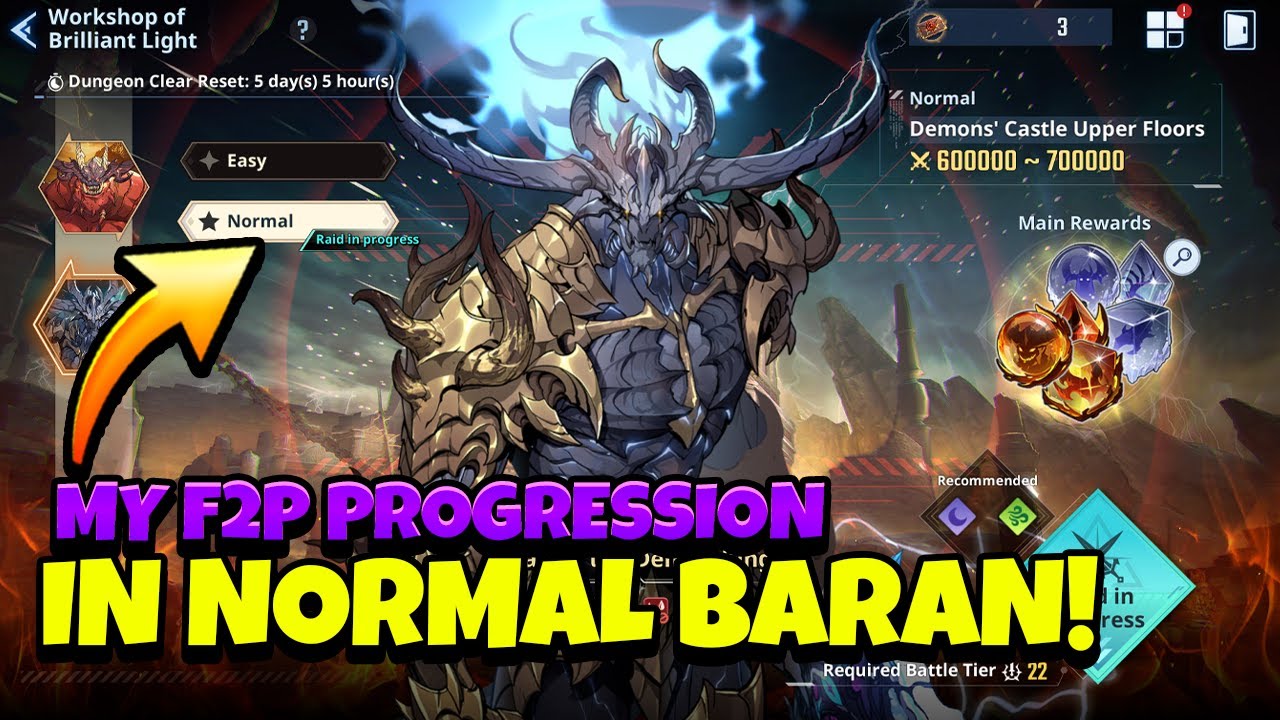 MY F2P PROGRESSION ON NORMAL BARAN! MY ROADBLOCKS & HOW TO OVERCOME THEM! [Solo Leveling: Arise]